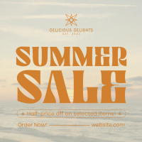 Sunny Summer Sale Instagram Post Design