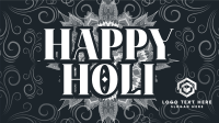 Holi Greeting Flourishes Facebook Event Cover