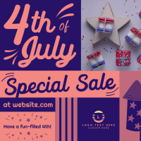 Fourth of July Sale Instagram Post Design