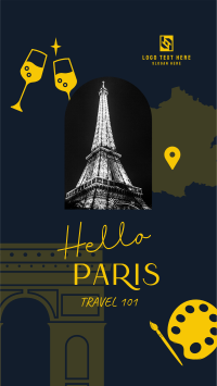 Paris Holiday Travel  Instagram Story