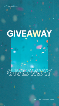 Giveaway Confetti Facebook Story