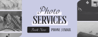 Photography Services Minimal Facebook Cover Image Preview