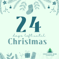 Countdown To Christmas Instagram Post Design