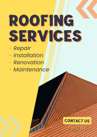 Expert Roofing Services Poster