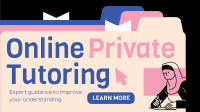Minimalist Online Tutor Animation