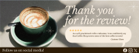 Minimalist Coffee Shop Review Facebook Cover