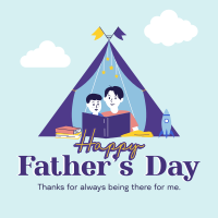 Father & Son Tent Linkedin Post