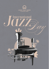 Modern International Jazz Day Flyer