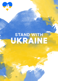 Stand with Ukraine Paint Flyer