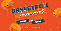 Basketball Game Tournament Facebook Ad