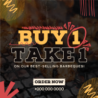 Buy 1 Take 1 Barbeque Instagram Post