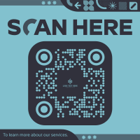 Modern Corporate Scan Here QR Code Image Preview