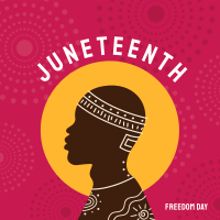 Beautiful Juneteenth Man Linkedin Post Design