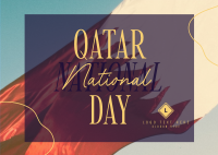 Qatar National Day Greeting Postcard