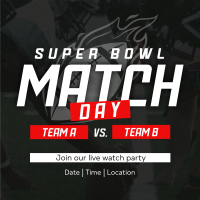 Superbowl Match Day Instagram Post