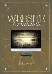 Minimalist Website Launch Flyer