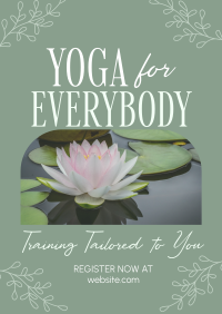 Minimalist Yoga Training Flyer