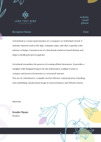 Aurora Petals Letterhead