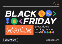 Excited for Black Friday Postcard