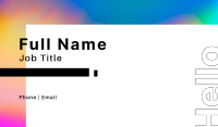 Holographic Scheme Business Card