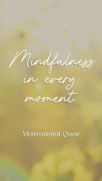 Mindfulness Quote Facebook Story