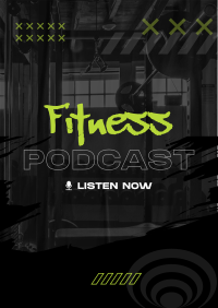 Grunge Fitness Podcast Flyer