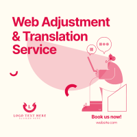 Web Adjustment & Translation Services Instagram Post