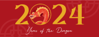 Dragon New Year Facebook Cover Image Preview