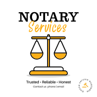 Reliable Notary Instagram Post Design