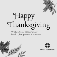 Happy Thanksgiving Instagram Post