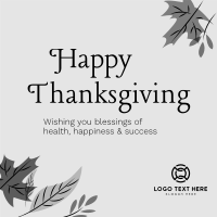 Happy Thanksgiving Instagram Post Design