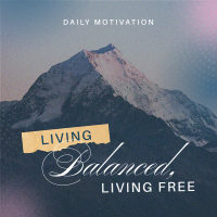 Living Balanced & Free Linkedin Post