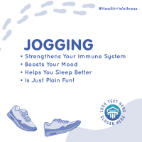 Jogging Facts Instagram Post