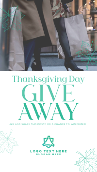 Massive Giveaway this Thanksgiving YouTube Short Design