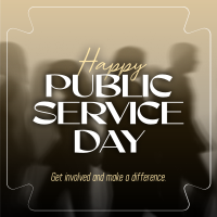 Celebrating Public Servants Instagram Post Design