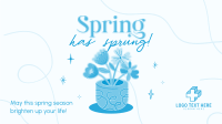 Spring Flower Pot Animation