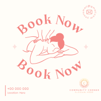 Massage Booking Instagram Post Design