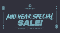 Minimalist Mid Year Sale Facebook Event Cover Design