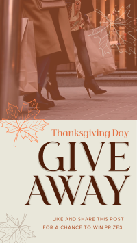 Massive Giveaway this Thanksgiving Instagram Reel Image Preview