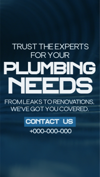 Modern Minimalist Plumbing Services TikTok Video