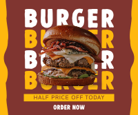 Free Burger Special Facebook Post