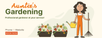 Auntie's Gardening Facebook Cover Image Preview