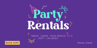 Party Rental Twitter Post example 1