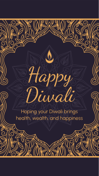 Fancy Diwali Greeting Facebook Story