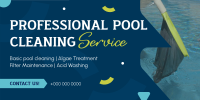 Professional Pool Cleaning Service Twitter Post