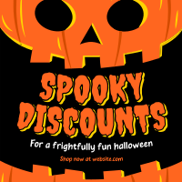 Halloween Pumpkin Discount Instagram Post Design