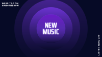 New Music Button YouTube Banner