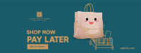 Cute Shopping Bag Facebook Cover