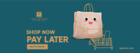 Cute Shopping Bag Facebook Cover Image Preview