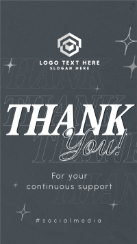 Simplistic Thank You Instagram Story